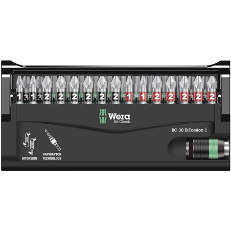 WERA Bit-Check 30 BiTorsion 1 set assortimento inserti