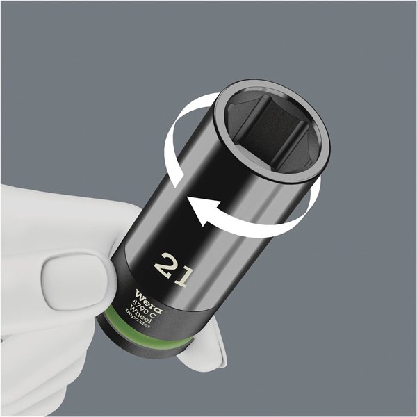 WERA Wheel Impaktor C Set 1 kit chiavi bussola con att. 1/2