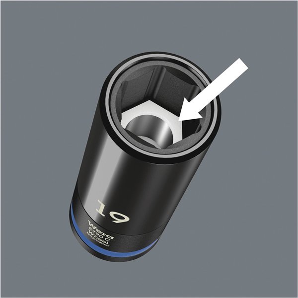 WERA Wheel Impaktor C Set 1 kit chiavi bussola con att. 1/2