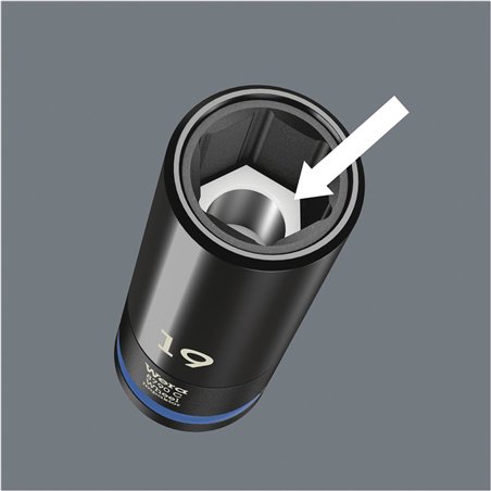 WERA Wheel Impaktor C Set 1 kit chiavi bussola con att. 1/2