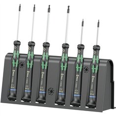 WERA 2052/6 set di cacciaviti per elettronica con supporto