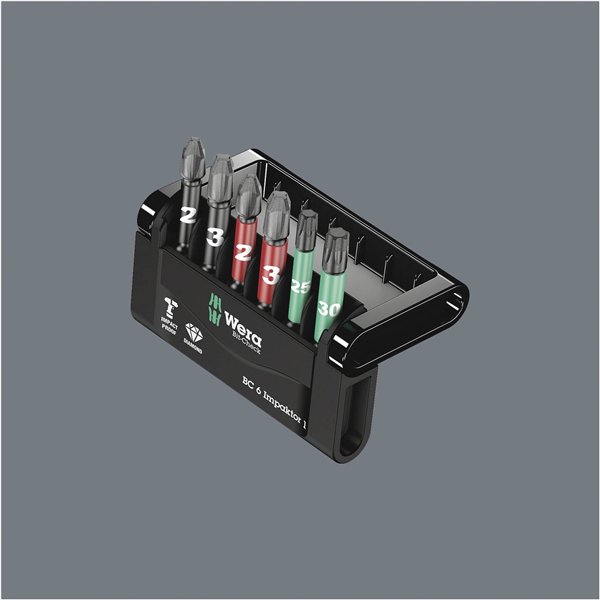 WERA Bit-Check 6 Impaktor 1 set assortimento inserti