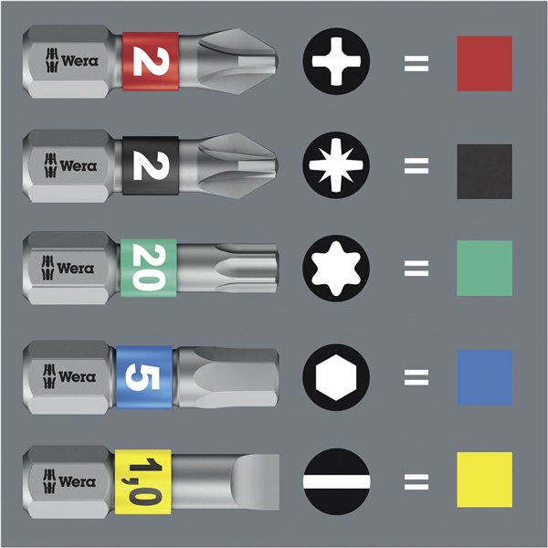 WERA Bit-Check 6 Impaktor 1 set assortimento inserti