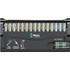 WERA Bit-Check 30 Wood 1 set assortimento inserti 2