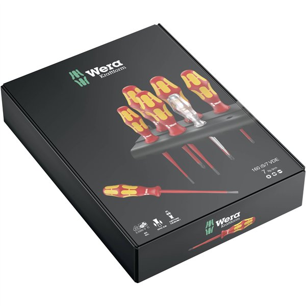 WERA 160 iS/7 Rack Kraftform Plus Set di cacciaviti