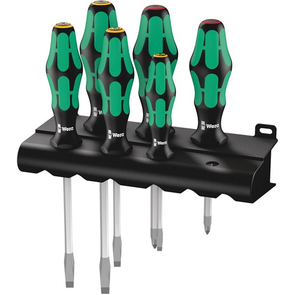 Wera 334 SK/6 set giravite Kraftform Plus Lasertip + supp.