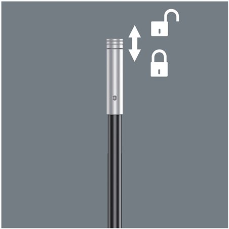 Wera 393 S impugn. porta-inser. extra slim con gambo flessibile