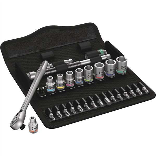 Wera 8100 SA 11 set cricc.Zyklop Metal,lev.invers.att 1/4 in poll