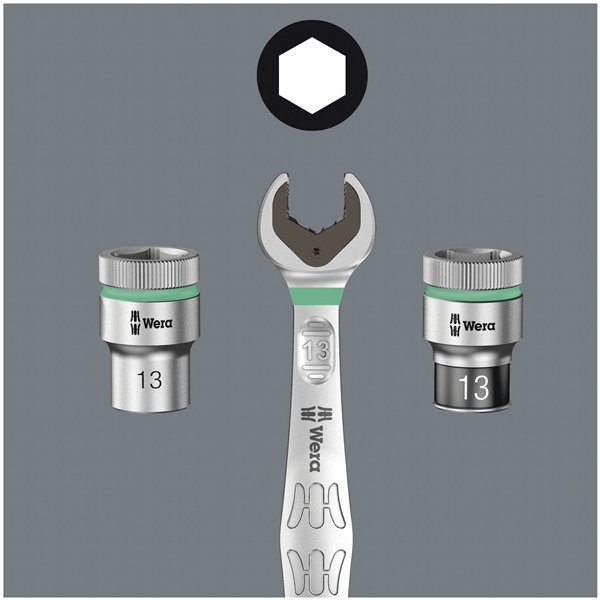 Wera 8100 SA 11 set cricc.Zyklop Metal,lev.invers.att 1/4 in poll