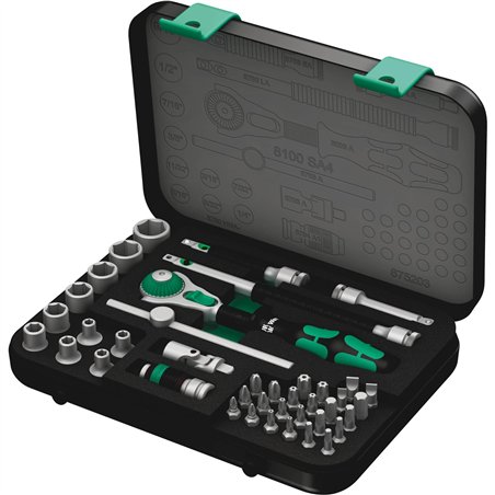 Wera 8100 SA 4 set con cr.Zyklop Speed attacco da 1/4  in pollici
