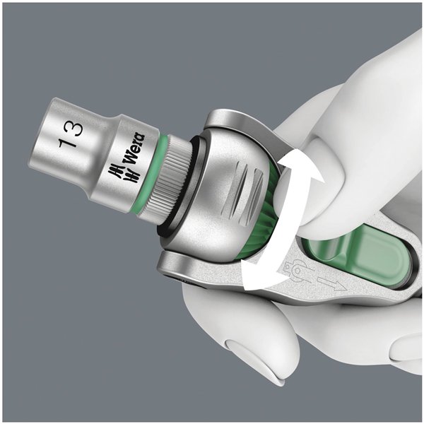 Wera 8100 SA 4 set con cr.Zyklop Speed attacco da 1/4  in pollici