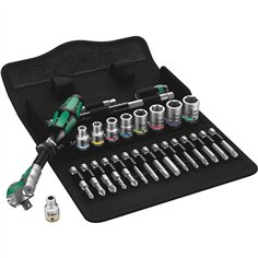 Wera 8100 SA 9 set c.cricchetto Zyklop Speed,att.1/4  in poll.