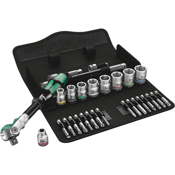 Wera 8100 SB 6 set con cricch. Zyklop Speed att. 3/8  metrico