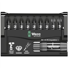 Wera Bit-Check 10 PZ Impaktor 1 2