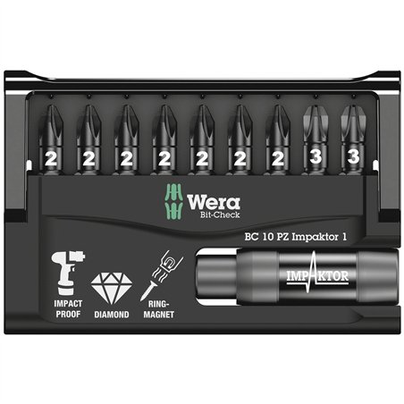 Wera Bit-Check 10 PZ Impaktor 1