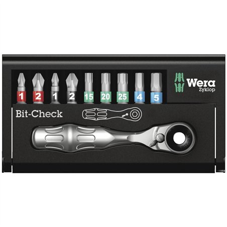 Wera Bit-Check 10 Zyklop Mini BiTorsion 1