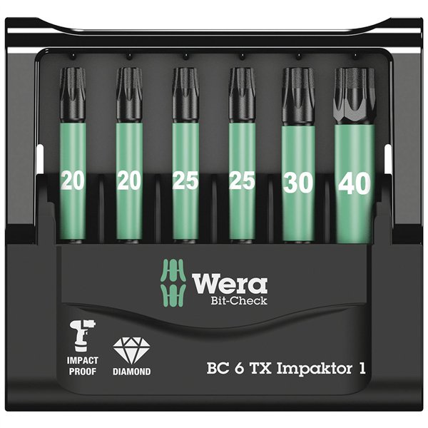 Wera Bit-Check 6 TX Impaktor 1