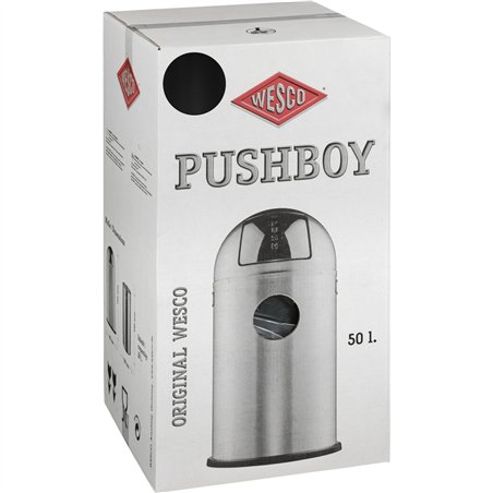 WESCO Pushboy 50l nero opaco