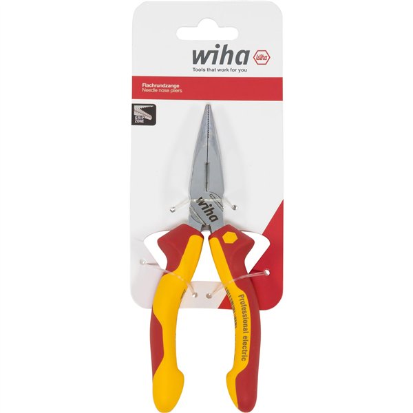 Wiha pinza a becchi mezzotondi Professional electric