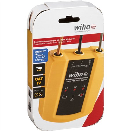 Wiha indicatore direzione campo rotante 100 - 700 V AC, CAT IV