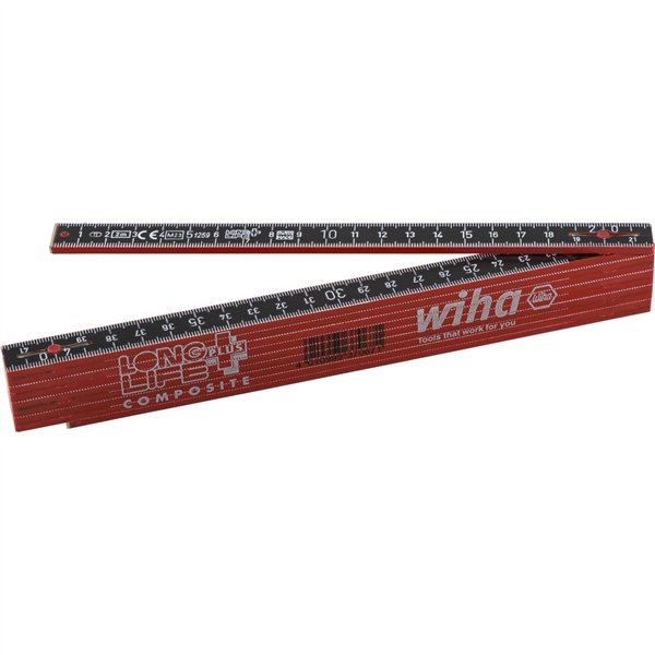 Wiha mtro a stecche Longlife Plus Composite 2 m metrico