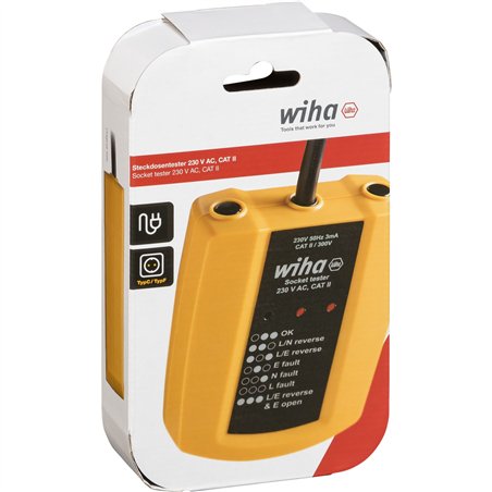 Wiha tester prese elettriche 230 V AC,CAT II