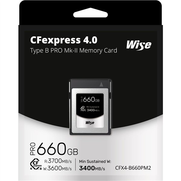 Wise CFexpress 4.0 Type B PRO 660GB MK-II      WI-CFX4-B660PM2