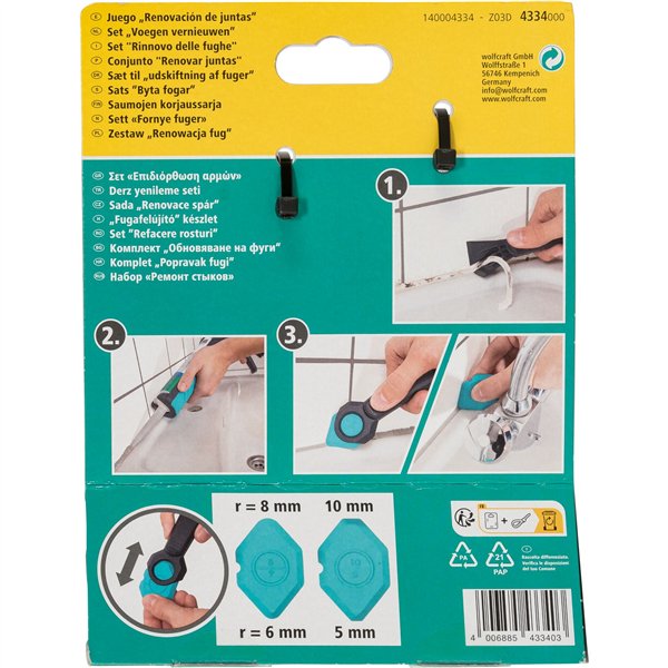 Wolfcraft Fugen-Erneuerungs-Set 4334000