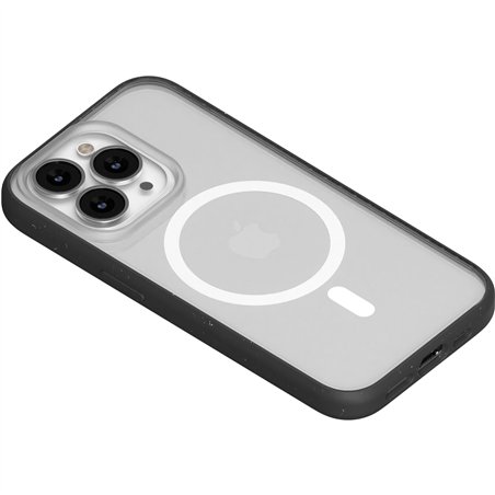 Woodcessories Clear Case MagSafe nero iPhone 14 Pro