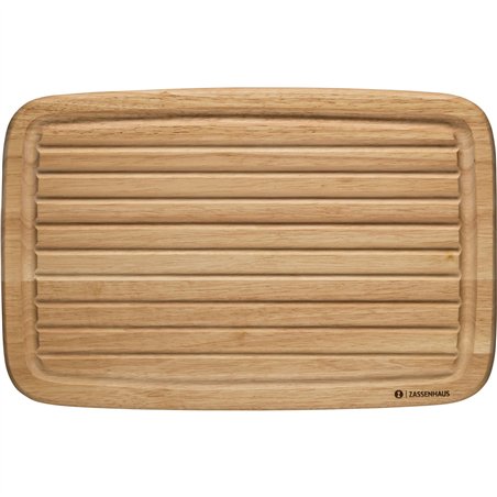 Zassenhaus tagliere per pane legno albero d.gomma 42x27,5x2cm