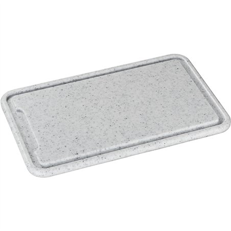 Zassenhaus tagliere  plastica grigio chiaro 36x23x1,5cm