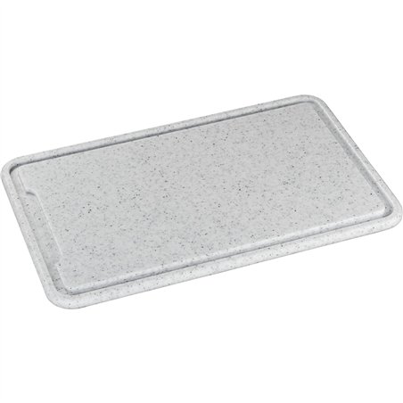 Zassenhaus tagliere plastica grigio chiaro 42x27x1,5cm
