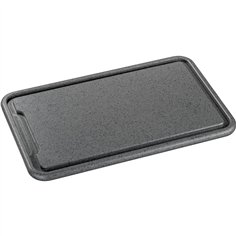 Zassenhaus tagliere plastica grigio scuro 36x23x1,5cm