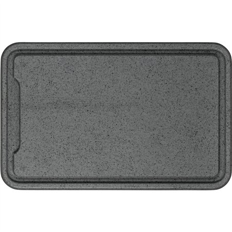 Zassenhaus tagliere plastica grigio scuro 36x23x1,5cm