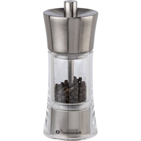 Zassenhaus macinapepe  Aachen acrilico/acciaio inox, 14 cm