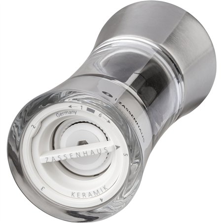 Zassenhaus macinapepe  Aachen acrilico/acciaio inox, 14 cm