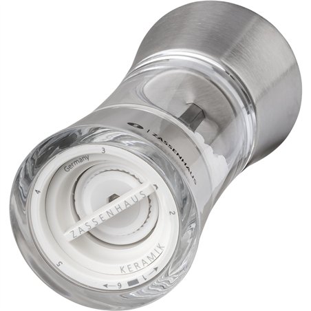 Zassenhaus macinasale  Aachen acrilico/acciaio inox, 14 cm