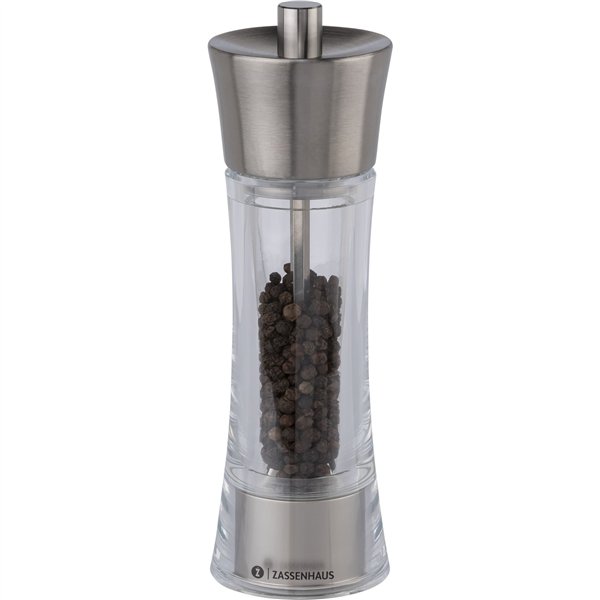 Zassenhaus macinapepe  Aachen acrilico/acciaio inox, 18 cm