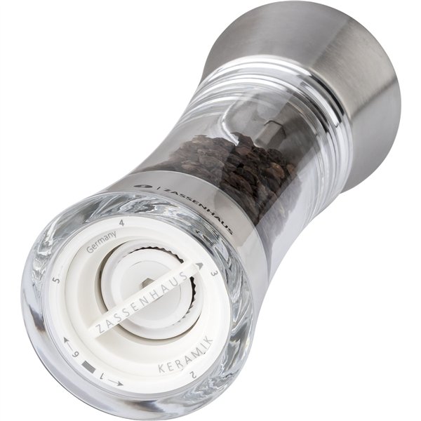 Zassenhaus macinapepe  Aachen acrilico/acciaio inox, 18 cm