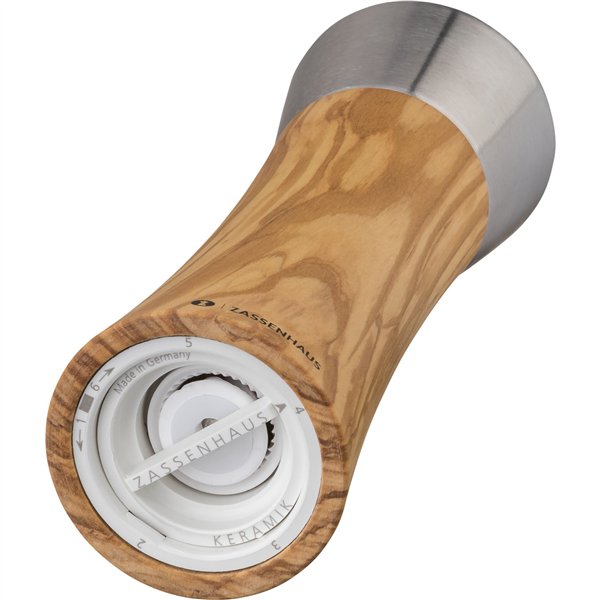 Zassenhaus macinapepe Augsburg legno di ulivo, 18 cm