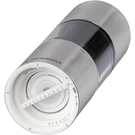 Zassenhaus macinapepe  Mainz acciaio inox/ acrilico, 14 cm