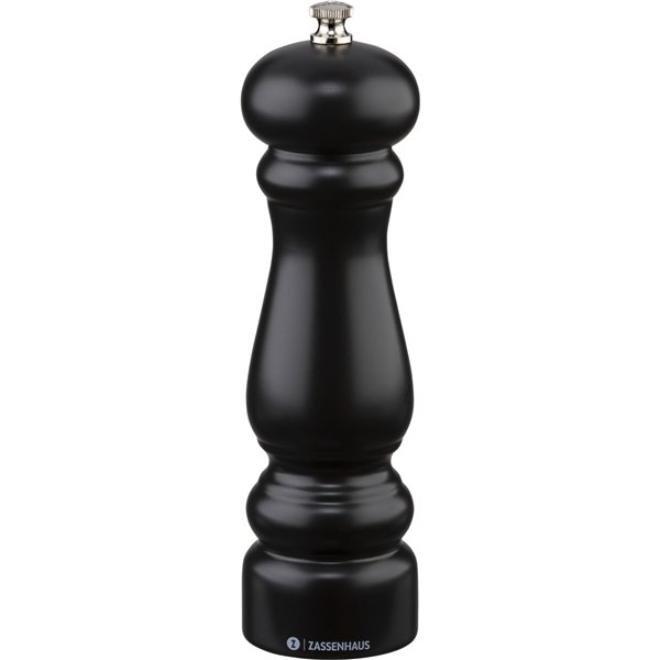 Zassenhaus macinapepe Potsdam legno faggio nero, 20 cm