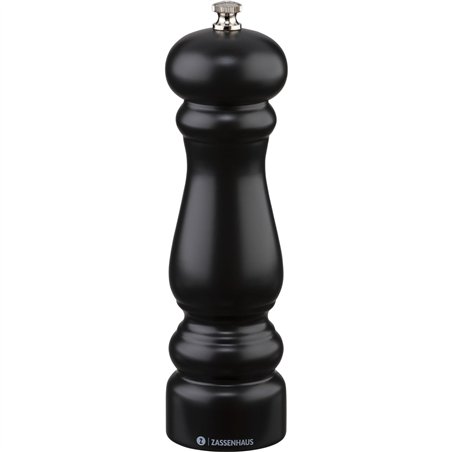 Zassenhaus macinapepe Potsdam legno faggio nero, 20 cm