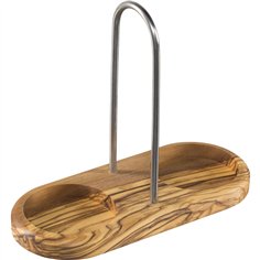 Zassenhaus supporto per macina sale e pepe, legno di ulivo