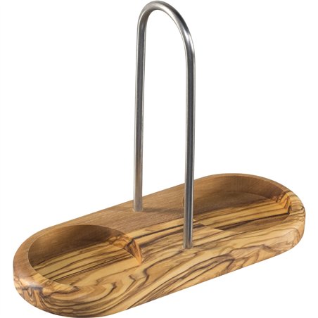 Zassenhaus supporto per macina sale e pepe, legno di ulivo