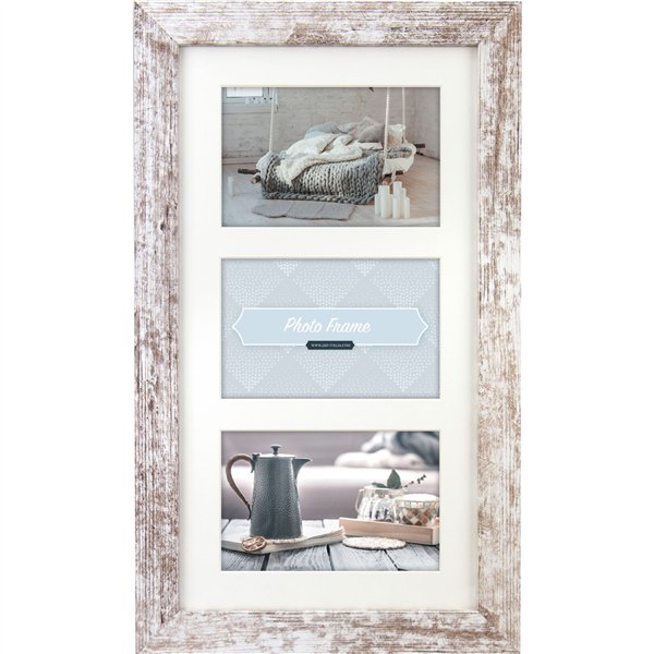 ZEP Nelson 6 bian./marr. 3x13x18 legno cornice 3Q V23136