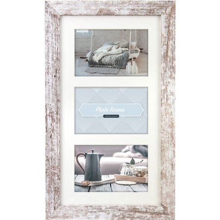 ZEP Nelson 6 bian./marr. 3x13x18 legno cornice 3Q V23136