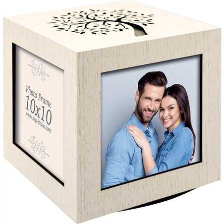 ZEP Norman small         4x10x10 cubo portafoto in legno    GLG10
