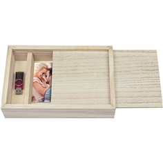 ZEP Box USB                13x18 legno per foto e Stick CX7557