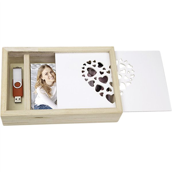 ZEP Love Box USB           13x18 legno per foto e Stick CZ1257